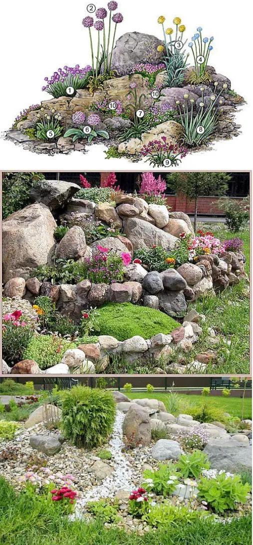 small corner rock garden ideas

